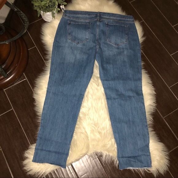Old Navy boyfriend cropped denim size 16 - Picture 5 of 8